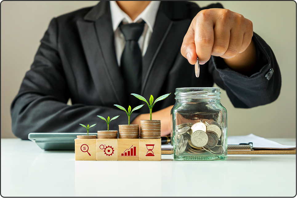 Investment growth concept